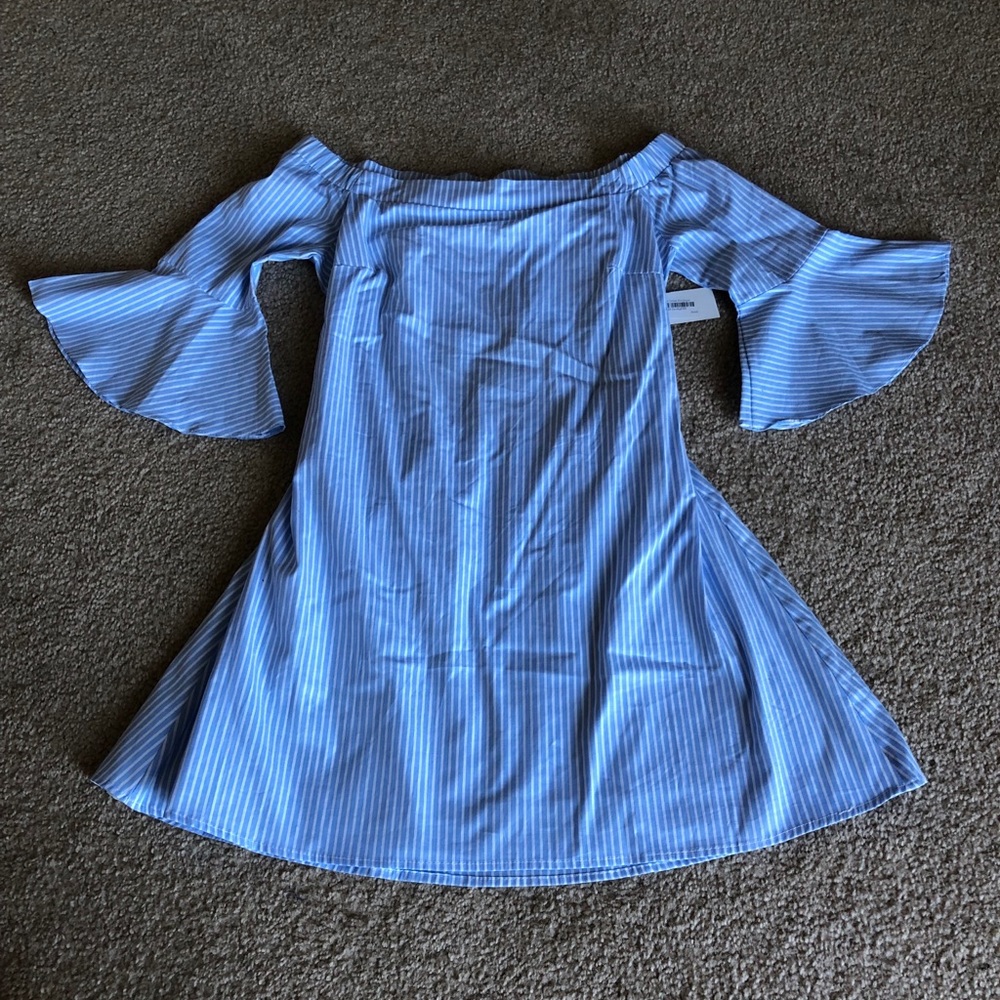 NWT Red Dress Boutique Blue & White Striped Dress - Picture 3 of 11